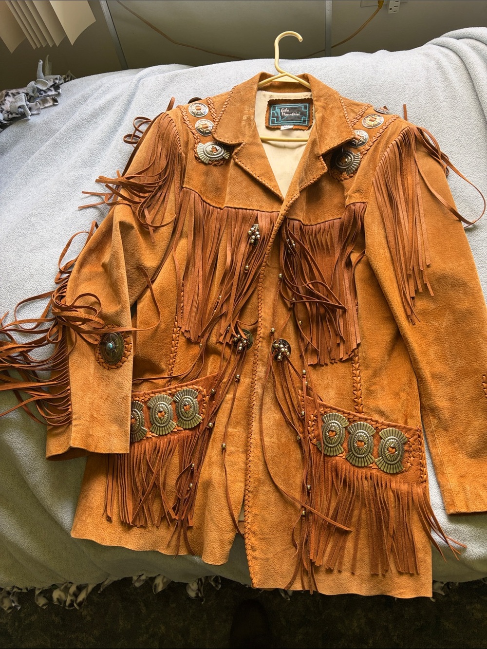 Vintage Western Fringe Suede Jacket - Brown - Picture 4 of 13